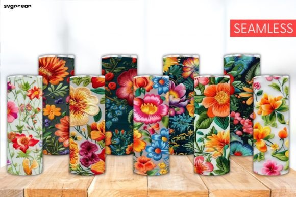 Evaluating the Embroidery Flowers Tumbler Bundle for Etsy