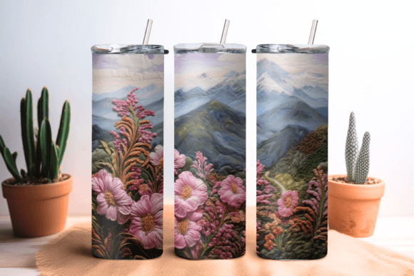 Mountain Embroidery Tumbler Wrap Review for Craft Fairs