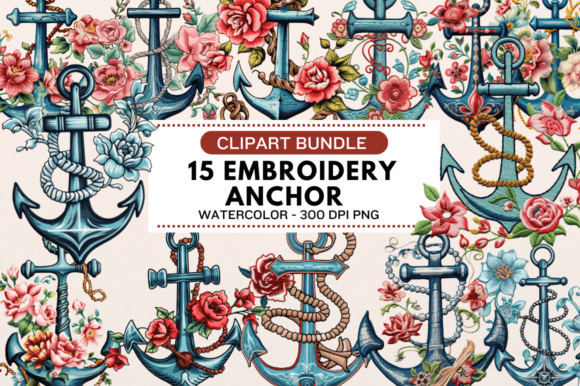 Review: FREE Embroidery Anchor Clipart Bundle