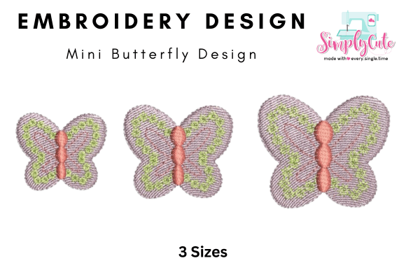 Review: Mini Small Butterfly Embroidery File for Boutiques