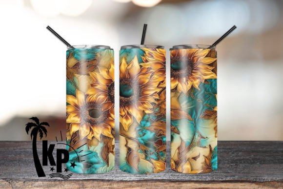 Reviewing Alcohol Ink 3D Embroidery Sunflower Wrap