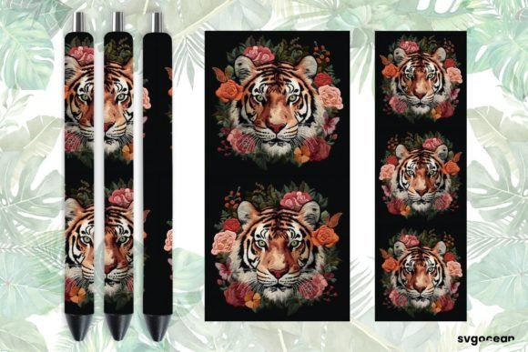 Reviewing Embroidery Tiger Pen Wraps Sublimation