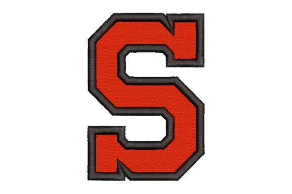Reviewing Letter S with Applique Embroidery Design for Holiday Sales