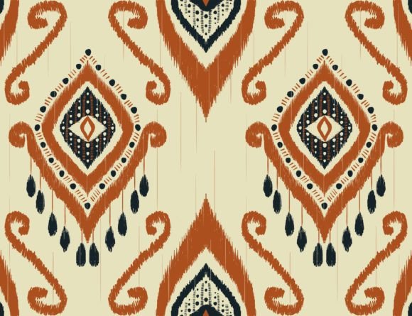 Reviewing the Colorful Ikat African Embroidery Pattern