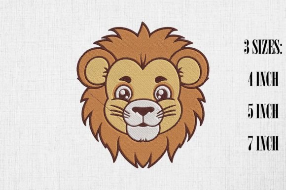 Reviewing the Cute Lion Embroidery Design