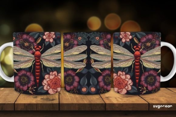 Reviewing the Embroidery Dragonfly Mug Sublimation Design
