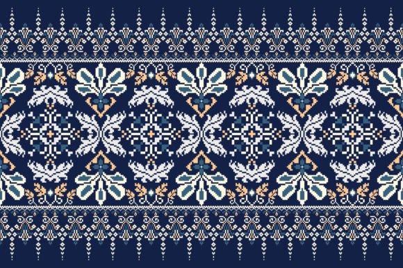 Reviewing the Floral Cross Stitch Embroidery Vector